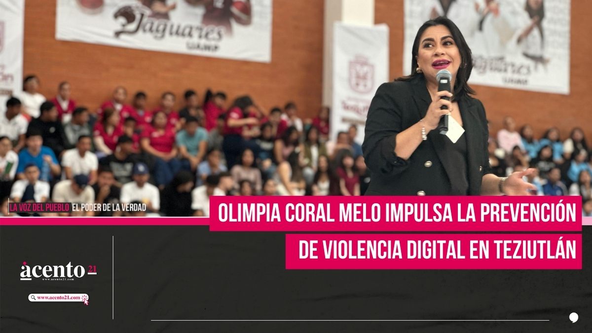 Olimpia Coral impulsa la prevención de violencia digital en Teziutlán