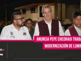 Anuncia Pepe Chedraui trabajos de modernización de luminarias en el municipio