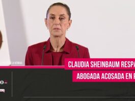 Claudia Sheinbaum respalda a abogada acosada en Puebla