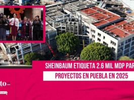 Sheinbaum etiqueta 2.6 mil mdp para proyectos en Puebla en 2025