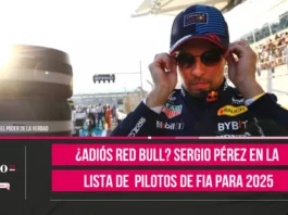 ¿Adiós Red Bull Sergio Pérez en la lista de pilotos de FIA para 2025