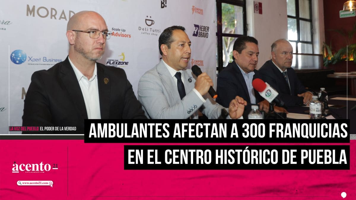 Ambulantes afectan a 300 franquicias en el Centro Histórico de Puebla