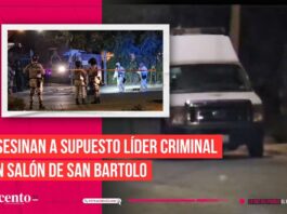 Asesinan a supuesto líder criminal en salón de San Bartolo