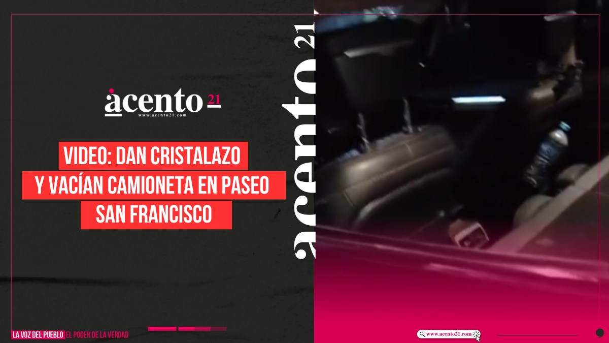 Dan cristalazo y roban camioneta en Paseo San Francisco