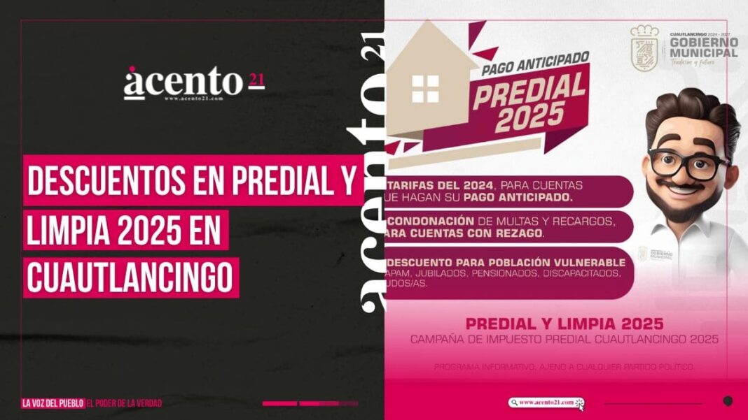 Campaña de pago anticipado en Cuautlancingo de predial y limpia