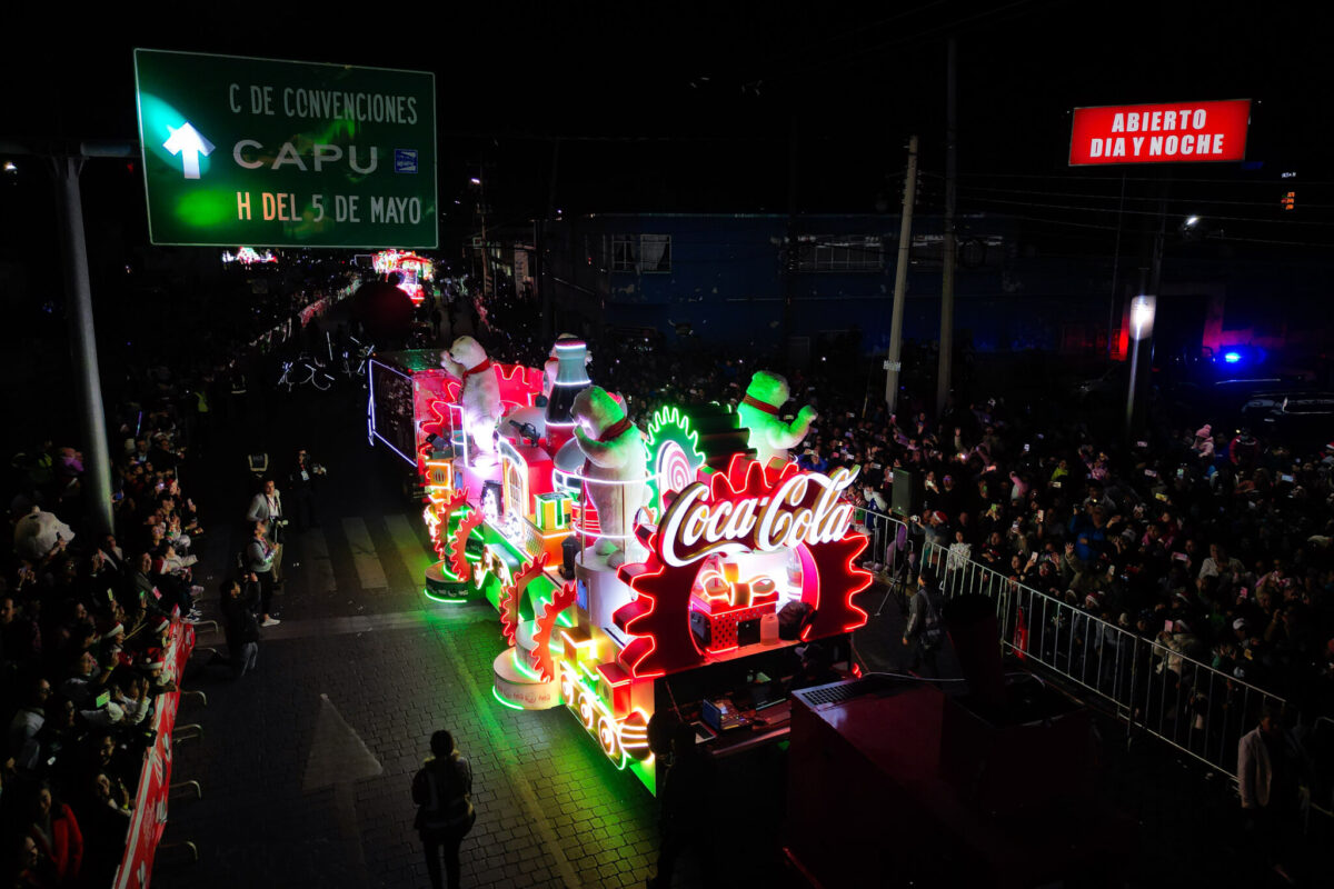 Caravana Coca Cola en Puebla