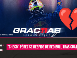 Checo Pérez se despide de Red Bull tras cuatro años