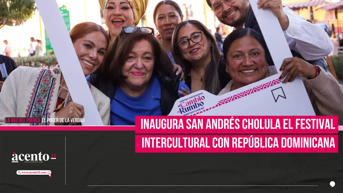 Inaugura San Andrés Cholula el Primer Festival Intercultural con la República Dominicana