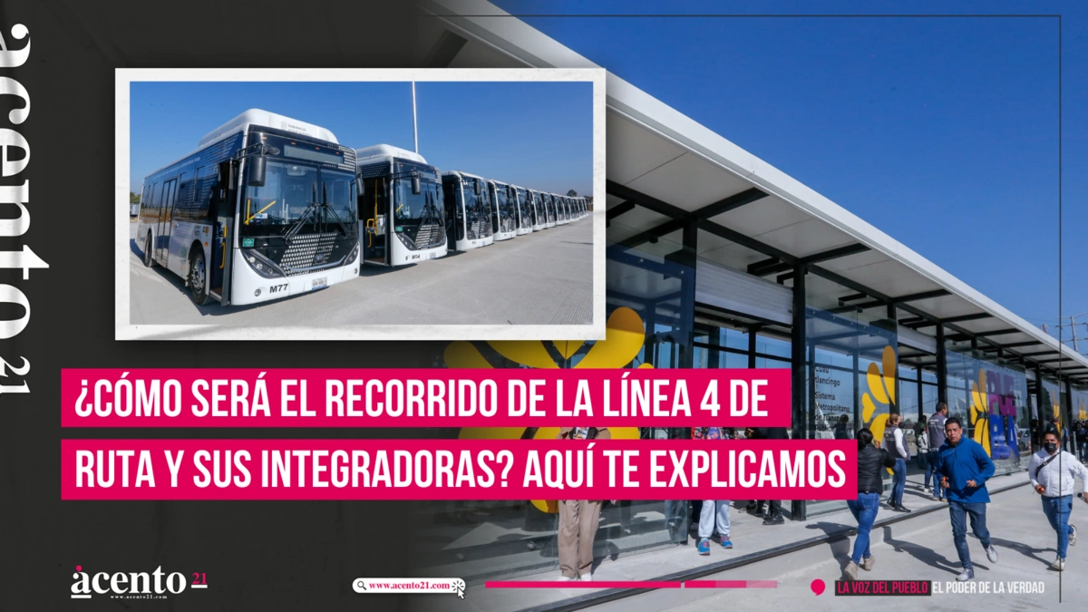 ¿Cómo será el recorrido de la Línea 4 de RUTA y sus integradoras Aquí te explicamos?