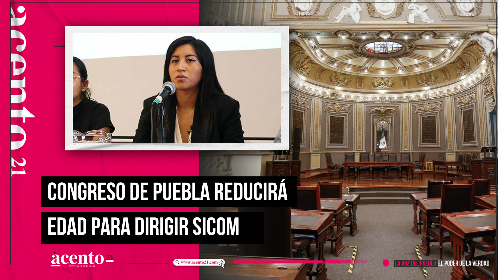 Congreso de Puebla reducirá edad para dirigir SICOM