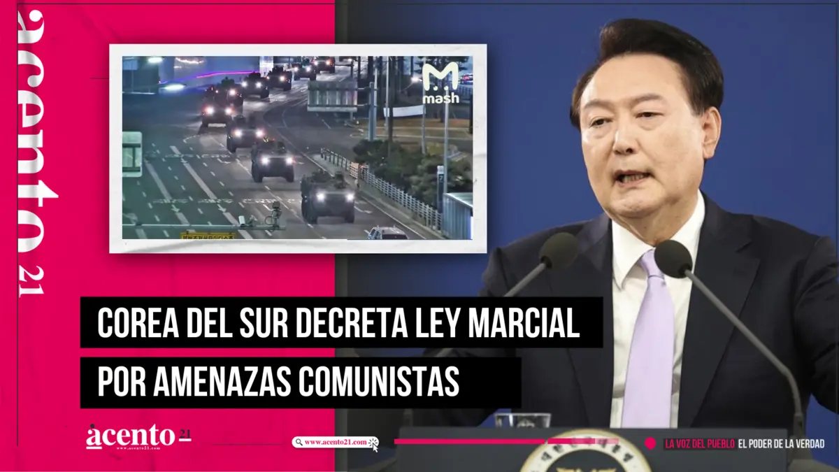 Corea del Sur decreta ley Marcial por amenazas comunistas