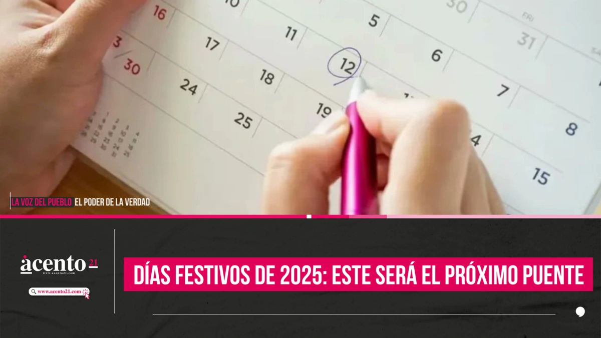 Días festivos de 2025: Este será el próximo puente