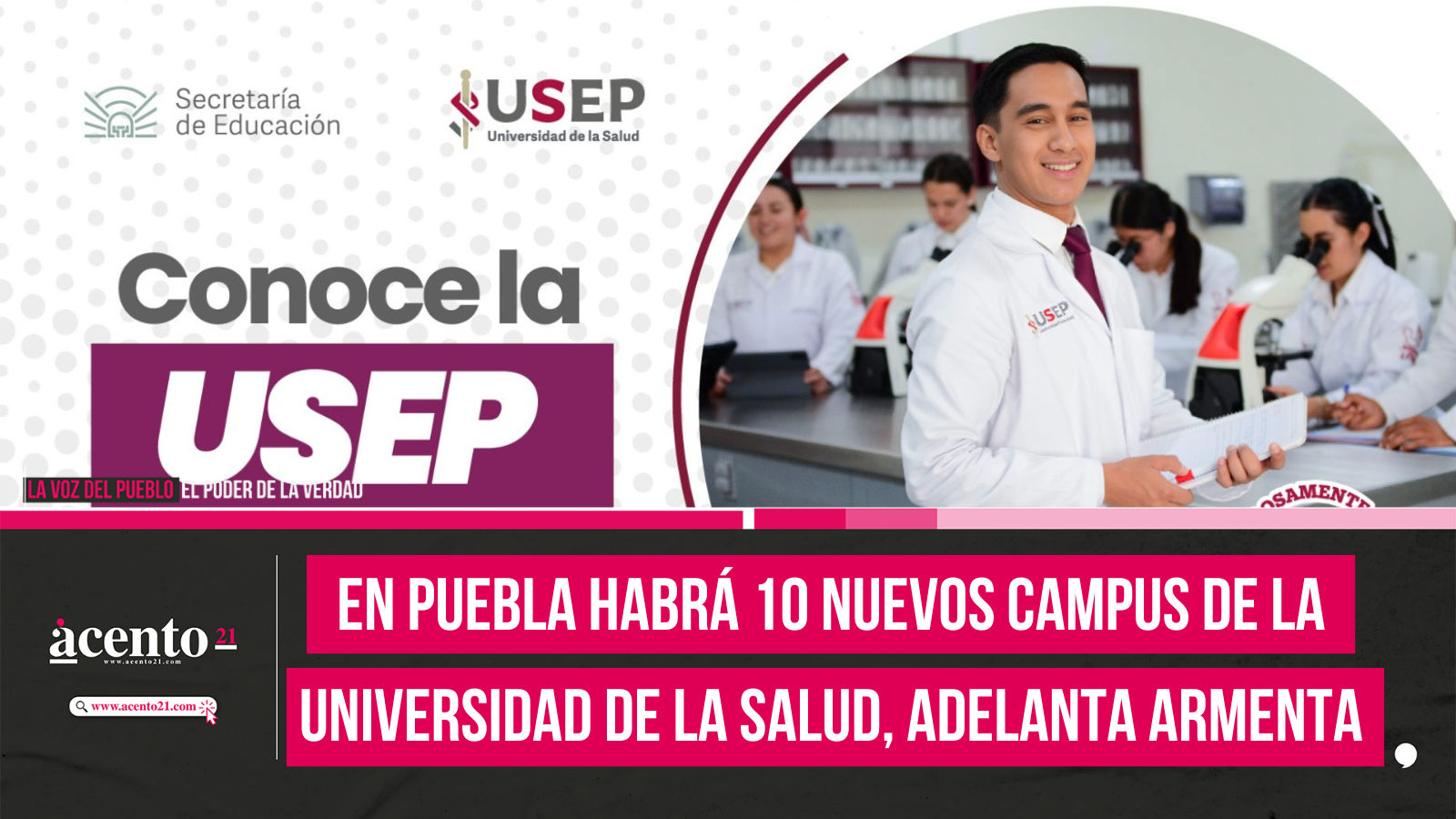 En Puebla habrá 10 nuevos campus de la Universidad de la Salud, adelanta Armenta