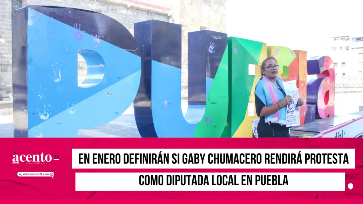 En enero definirán si Gaby Chumacero rendirá protesta como diputada local en Puebla