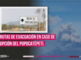 Estas son las 10 rutas de evacuación en caso de erupción del volcán Popocatépetl