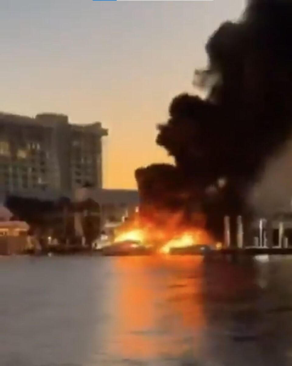 Explosión de barco en Florida