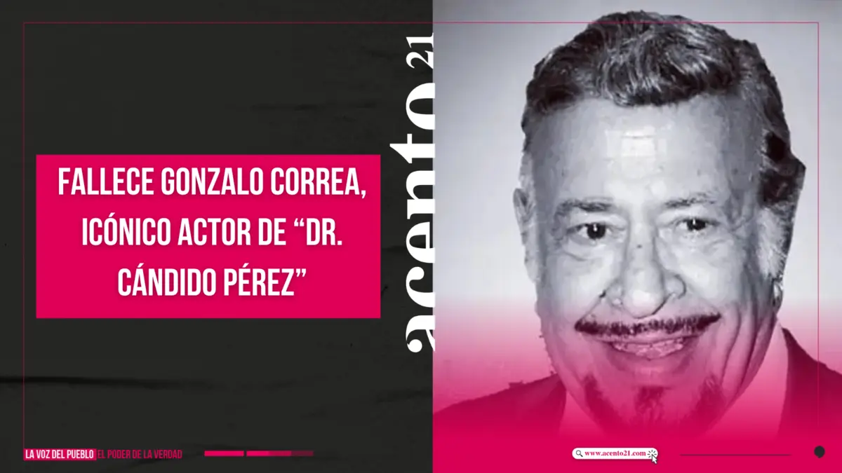 Fallece Gonzalo Correa, icónico actor de “Dr. Cándido Pérez”