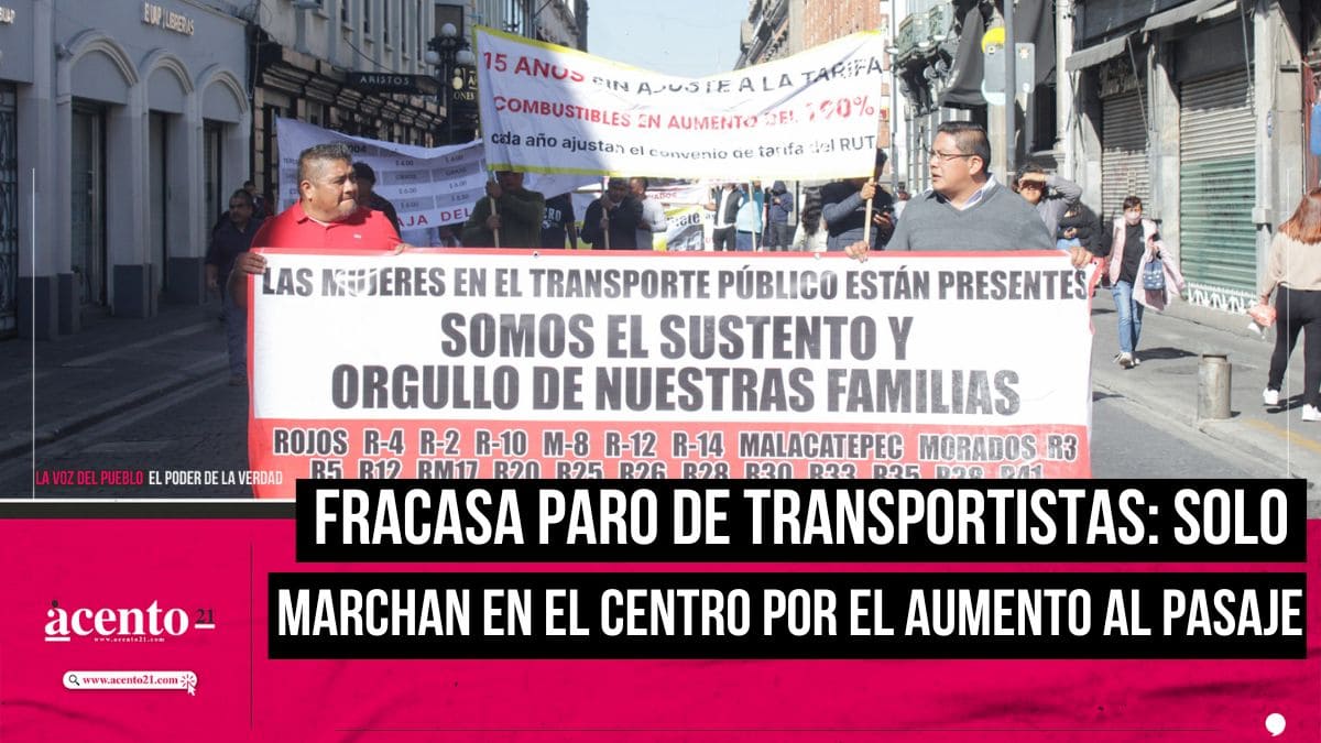 Fracasa paro de transportistas: solo marchan en el centro por el aumento al pasaje
