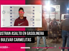 Frustran asalto en gasolinera de bulevar Carmelitas