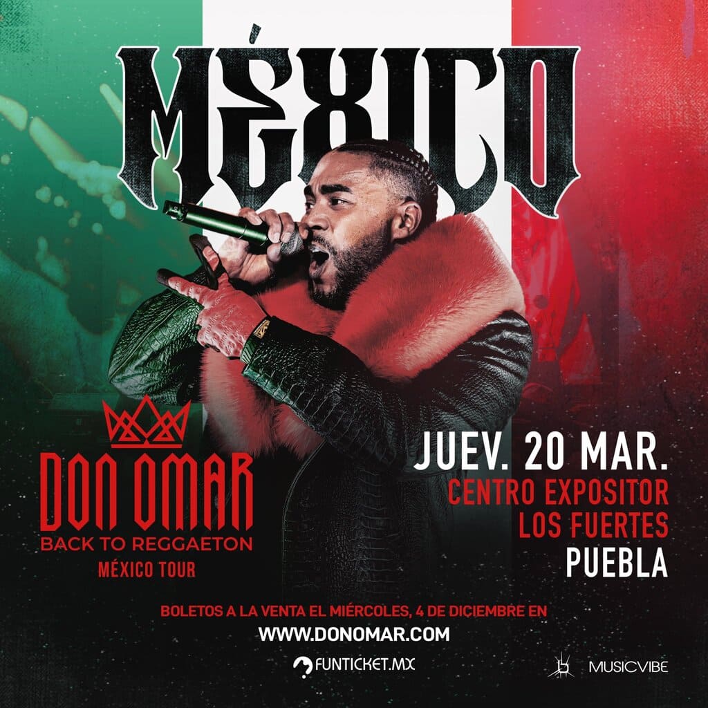 Don Omar se presentará el 20 de marzo en el Centro Expositor 