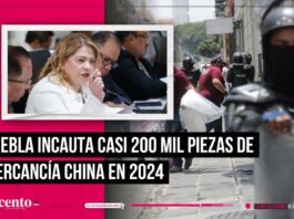 Gobierno de Puebla decomisa casi 200 mil piezas de mercancía china en 2024