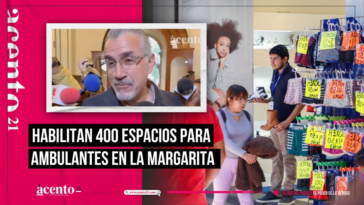 Habilitarán 400 espacios para venta de ambulantes en La Margarita