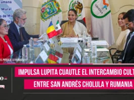 Impulsa Lupita Cuautle el intercambio cultural entre San Andrés Cholula y Rumania