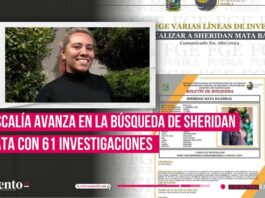 investigación por desaparición de Sheridan Mata