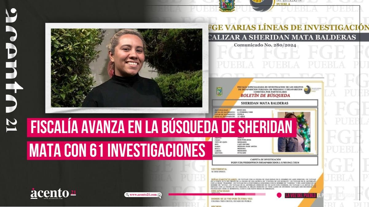 investigación por desaparición de Sheridan Mata