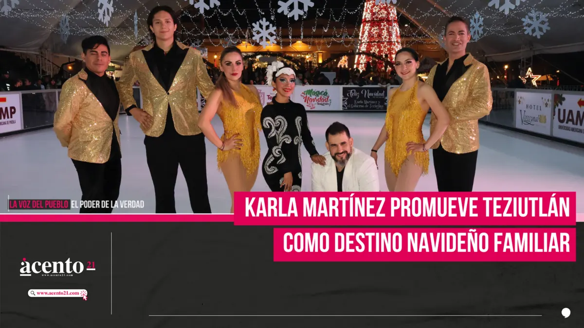 Karla Martínez promueve Teziutlán como destino navideño familiar