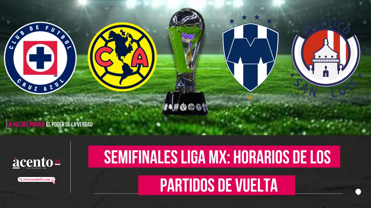 Liga MX Horarios de los partidos de vuelta en las semifinales del Apertura 2024