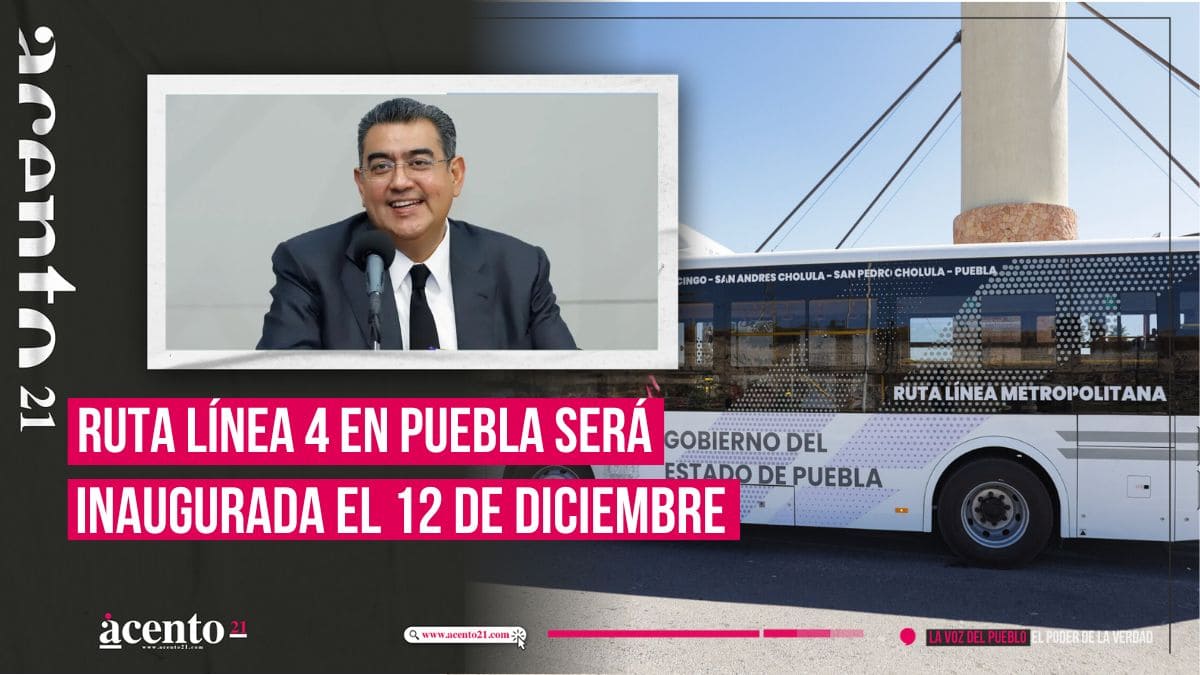 Línea 4 de RUTA en Puebla se inaugurará el 12 de diciembre