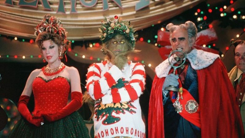 Muérdago en Navidad del Grinch