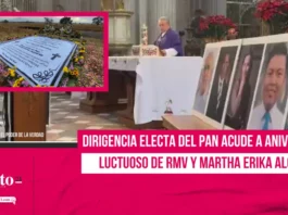 Dirigencia electa del PAN acude a aniversario luctuoso de Moreno Valle y Martha Erika Alonso