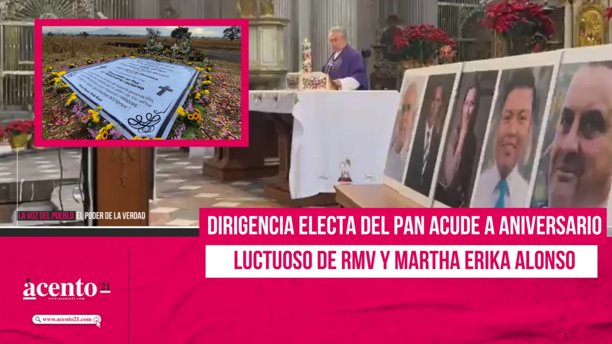 Dirigencia electa del PAN acude a aniversario luctuoso de Moreno Valle y Martha Erika Alonso