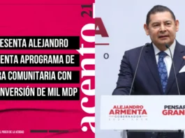 Presenta Alejandro Armenta programa de obra comunitaria con una inversión de mil mdp