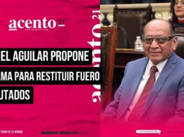 Presenta Samuel Aguilar reforma para devolverle fuero a diputados en Puebla