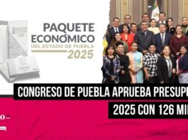 Presupuesto de Egresos de Puebla para 2025 es aprobado en Congreso