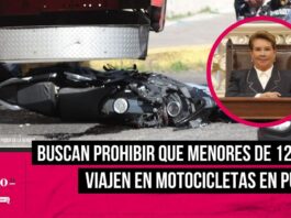 Proponen prohibir que menores de 12 años viajen en motocicletas en Puebla