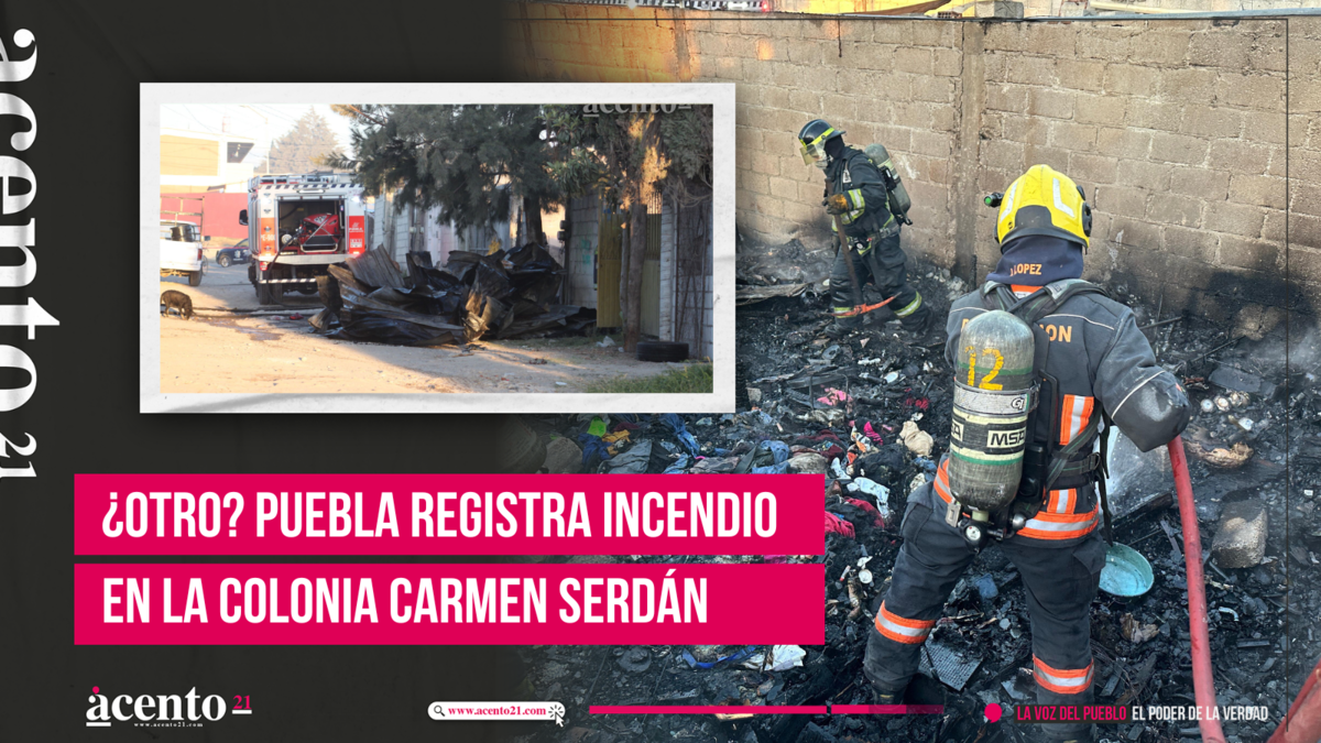 ¿Otro Puebla registra incendio en la colonia Carmen Serdán