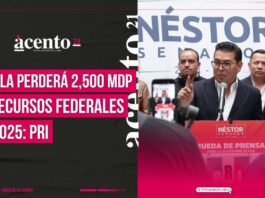 Puebla tendrá recorte presupuestal de 2 mil 500 mdp de recurso federal en 2025, acusa PRI