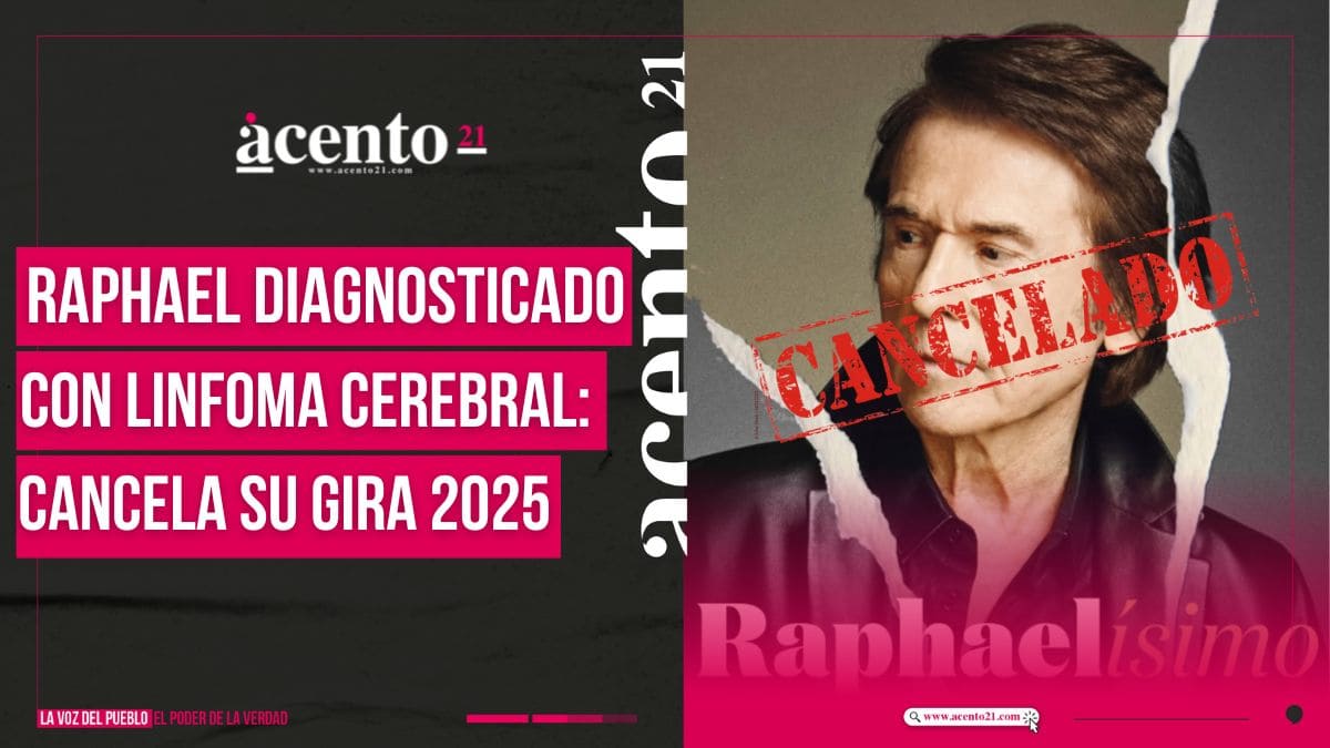 Raphael diagnosticado con linfoma cerebral; cancela su gira 2025