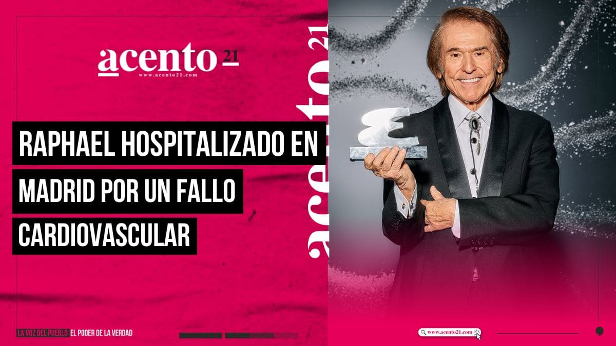 Raphael es hospitalizado por un fallo cardiovascular en Madrid Esto se sabe