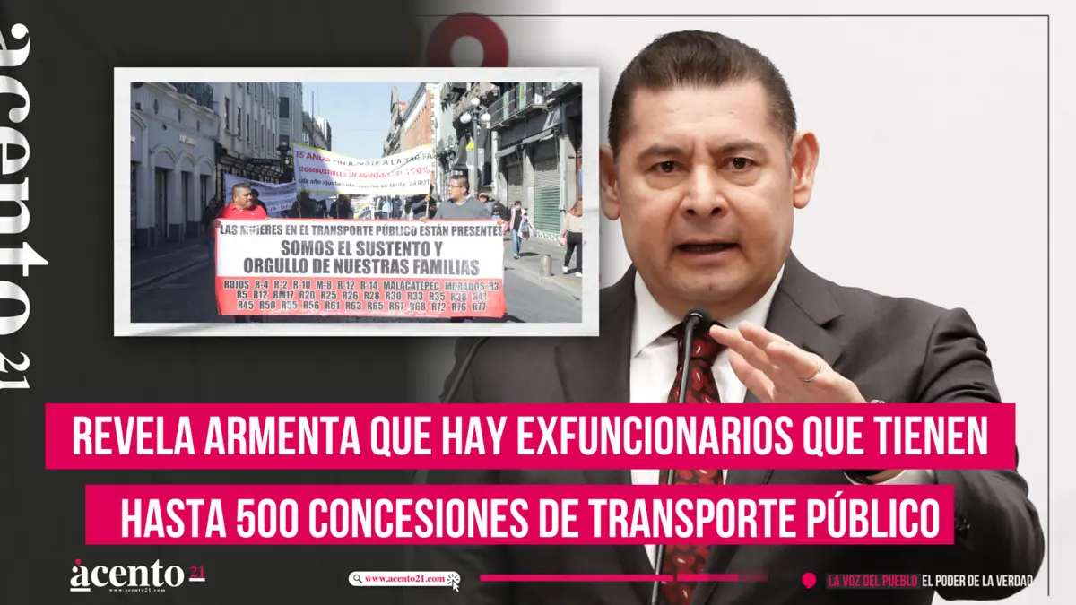 Revela Armenta que hay exfuncionarios que tienen hasta 500 concesiones de transporte público