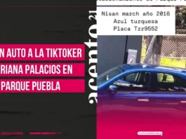 Roban auto a la Tiktoker Mariana Palacios en Parque Puebla