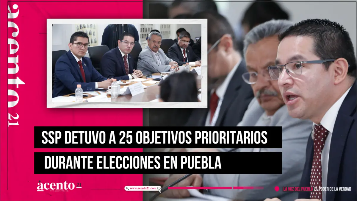 SSP detuvo a 25 objetivos prioritarios durante elecciones en Puebla