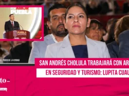 San Andrés Cholula trabajará con Armenta en seguridad y turismo: Lupita Cuautle