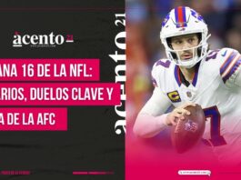 Semana 16 de la NFL Fechas, horarios y posiciones en la AFC