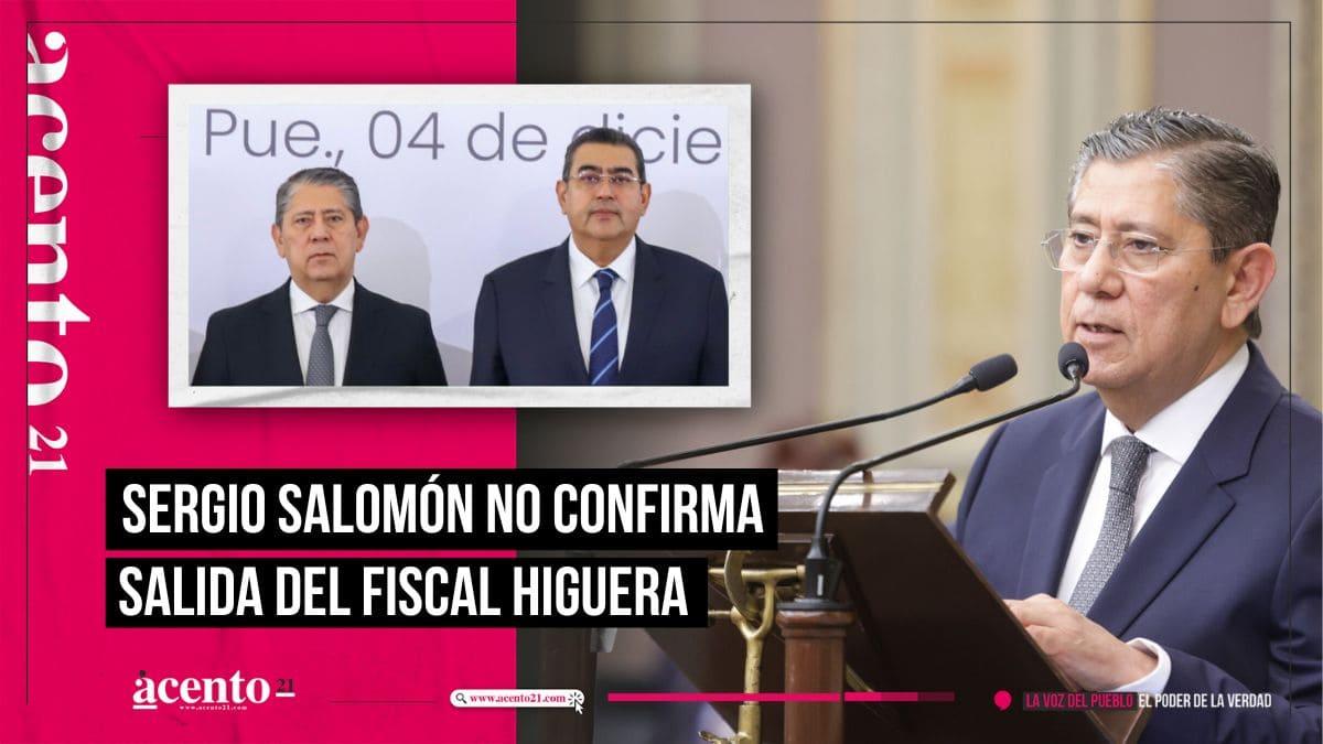 Sergio Salomón evita confirmar rumores sobre la renuncia del fiscal Gilberto Higuera