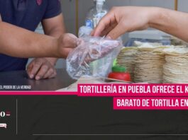 Tortillería en Puebla ofrece el kilo más barato de tortilla en México